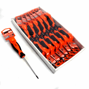 COMBO X 12 DESTORNILLADOR CRUZ PHILLIPS 3 X 100 mm MAGNÉTICO EXLIN