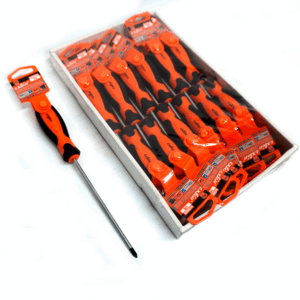 COMBO X 12 DESTORNILLADOR CRUZ PHILLIPS 5 X 150 mm MAGNÉTICO EXLIN