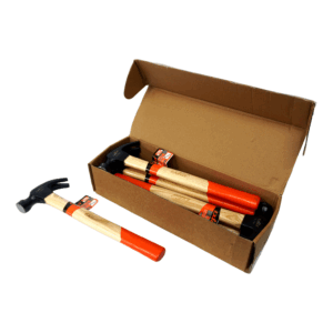 COMBO X 6 MARTILLO DE UÑA CABEZA ACERO MANGO MADERA 250g | EXLIN