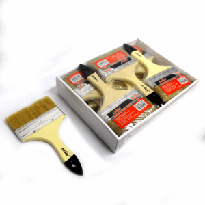 COMBO X 12 BROCHAS 5" 125 mm MANGO BLANCO PET EXLIN