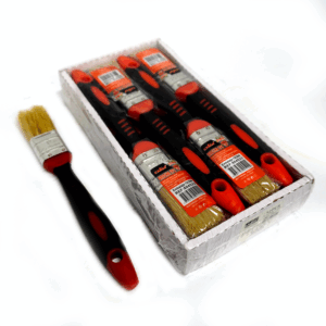COMBO X 12 BROCHAS 1" 25 mm MANGO CAUCHO PET EXLIN