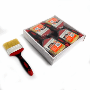 COMBO X 12 BROCHAS 3" 75 mm MANGO CAUCHO PET EXLIN