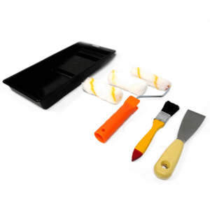 COMBO X 12 SET DE PINTURA EXLIN DE RODILLOS BLANCOS DE 7 PIEZAS